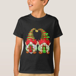 Camiseta Gnomos De Natal Únicos Com Óculos De Elfo Para Xma