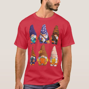 Camiseta Gnomos do Dia das Bruxas Autumn Pumpkins Fall Holi