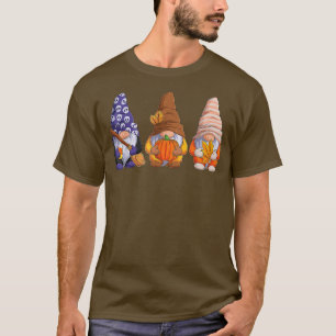 Camiseta Gnomos do Dia das Bruxas Autumn Pumpkins Fall Holi