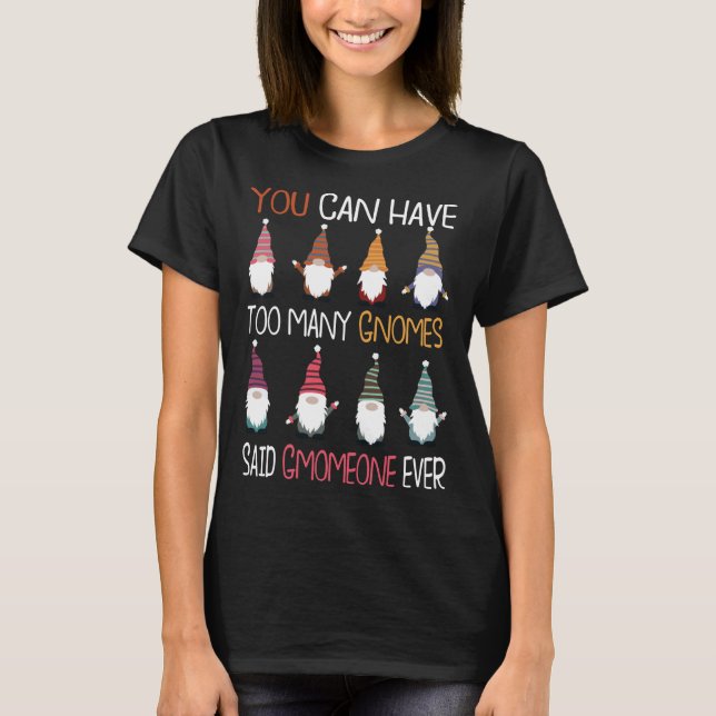 Camiseta Gnomos do Jardim Gnomo Lover Funny Gnomo Gardening (Frente)