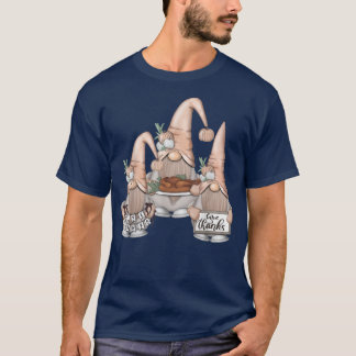 Camiseta Gnomos do outono Gnomos da Turquia Dia de Graças