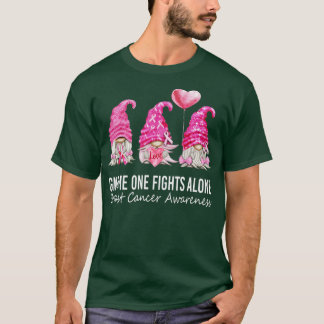 Camiseta Gnomos Em Outubro Vestimos Cancer De Mama Gnomo Ro