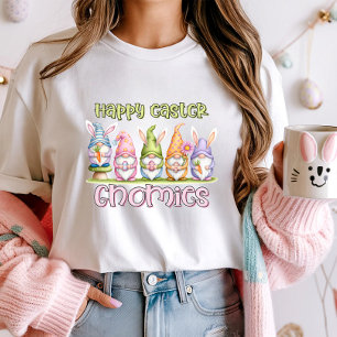 Camiseta Gnomos Engraçado do Felz pascoa - Gnomo Coelho Bon