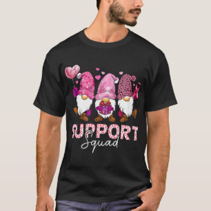 Camiseta Gnomos Engraçados Apoiam Cancer A de Mama Esquadrã