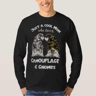 Camiseta Gnomos Engraçados De Camuflagem Para Legal Mãe - G