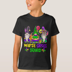 Camiseta Gnomos engraçados de mardi gras desfile de carnava