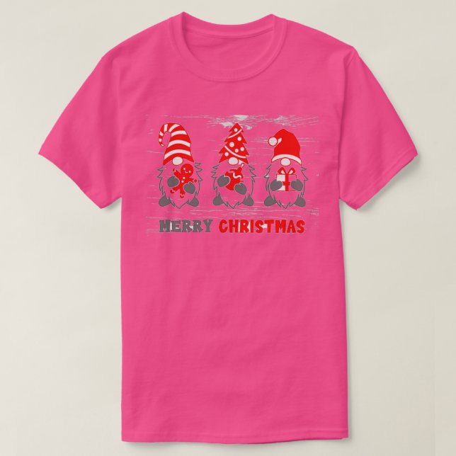 Camiseta Gnomos engraçados de Natal 151 (Frente do Design)