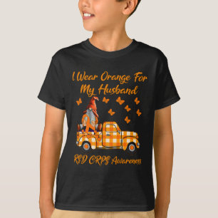 Camiseta Gnomos Eu Visto Laranja Para Meu Marido RSD CRPS