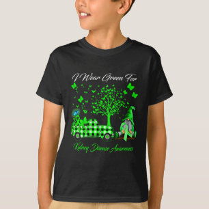 Camiseta Gnomos Eu Visto Verde Para Conscientização da Doen