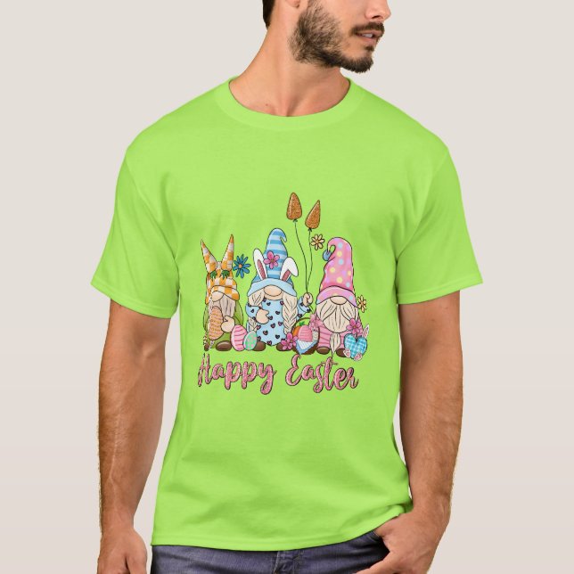 Camiseta Gnomos felzs pascoa (Frente)
