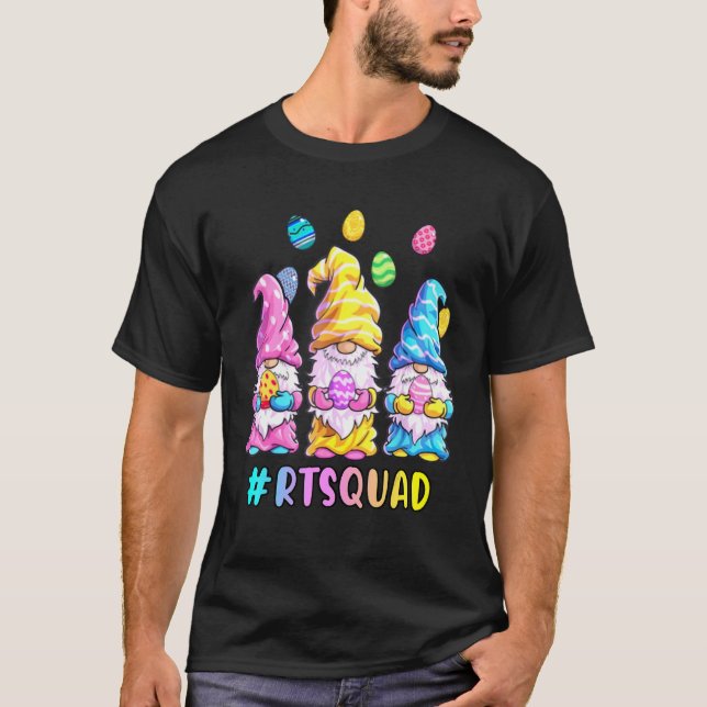 Camiseta Gnomos felzs pascoa Terapêutica Respiratória Da Ca (Frente)