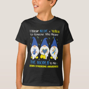 Camiseta Gnomos Fofos Paz Amor Conscientização da Síndrome 