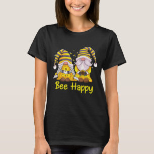 Camiseta Gnomos Girassóis Abelha Feliz Primavera Verão