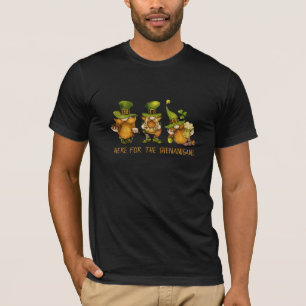 Camiseta Gnomos Irlandeses Engraçados Dia de São Patrício P