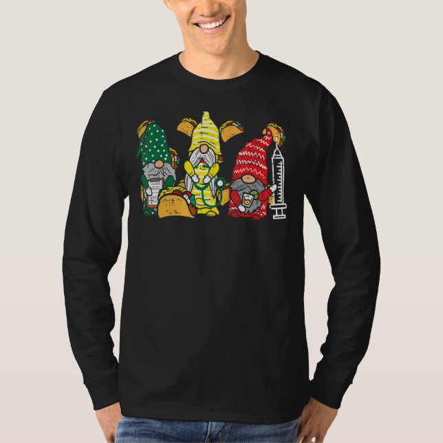 Camiseta Gnomos mexicanos Enfermeiram Cinco de Mayo Enferme (Frente)