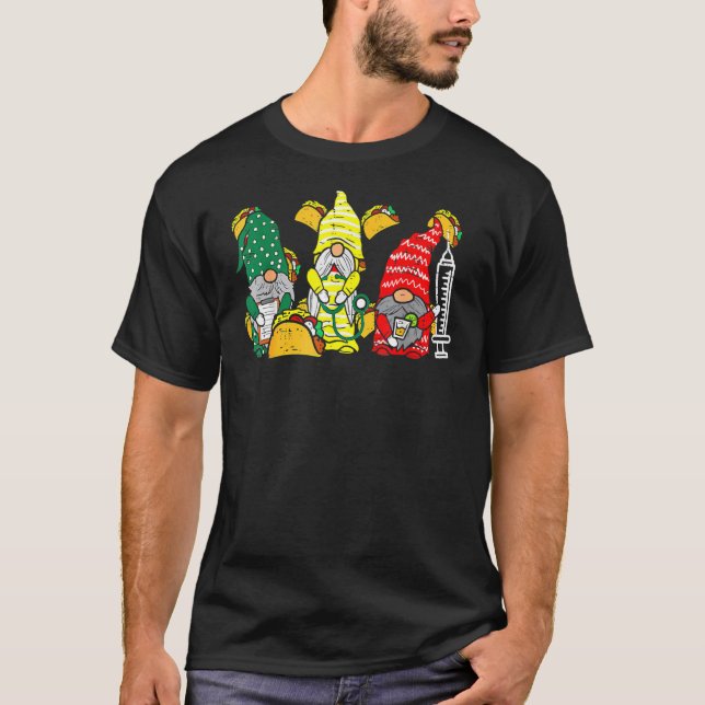 Camiseta Gnomos mexicanos Enfermeiram Cinco de Mayo Enferme (Frente)