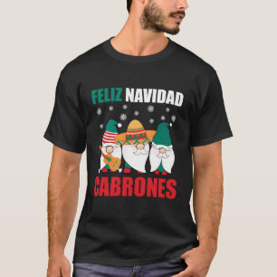 Camiseta Gnomos Mexicanos Feliz Navidad Cabrones México