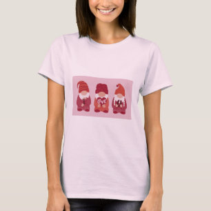 Camiseta Gnomos Namorados Bonitos Eu Te Amo Arte
