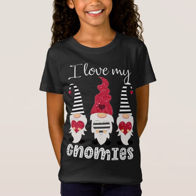 Camiseta Gnomos namorados Eu Amo Meus Gnomos (Frente)