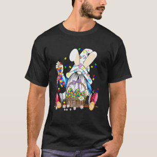 Camiseta Gnomos Ovos de Coelho Puzzle Fita Azul Conscientiz