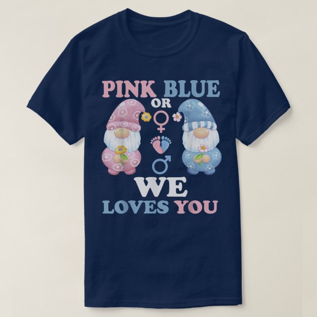 Camiseta Gnomos Rosa Ou Azul Nós Te Amamos Revolução De Gên (Frente do Design)