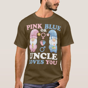 Camiseta Gnomos Rosa Ou Tio Azul Te Ama Sexo De Bebê