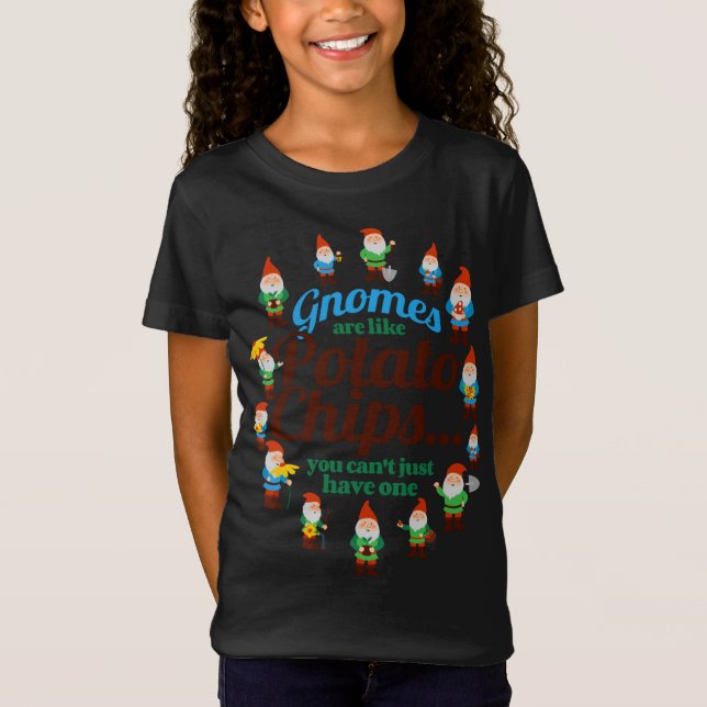 Camiseta Gnomos são como o Jardim do Gnomo de Batata (Frente)