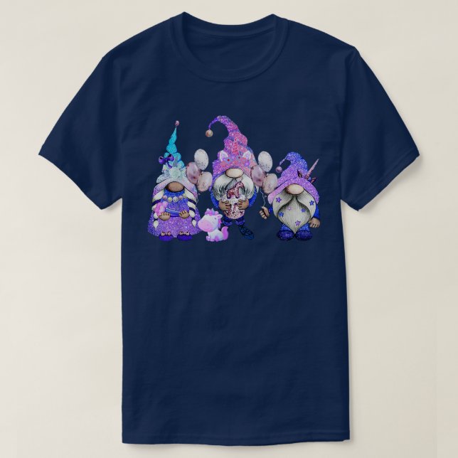 Camiseta Gnomos Tomtenisse Gnomos Amantes Cujo Três Unicórn (Frente do Design)