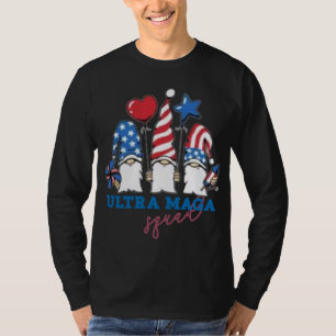 Camiseta Gnomos Ultra Mega Esquadrão EUA sinalizam apoio Tr