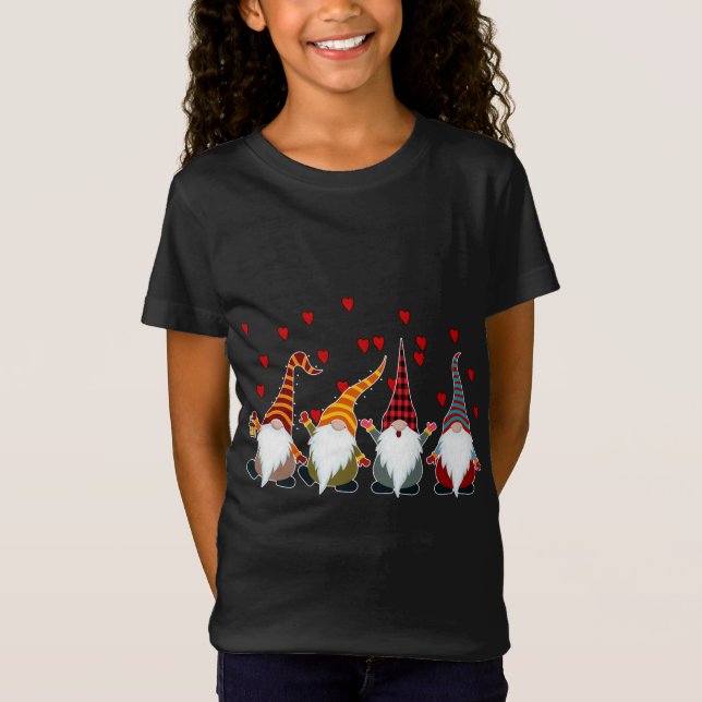 Camiseta Gnomos Valentine Day Que Amigos Da Xadrez Correspo (Frente)