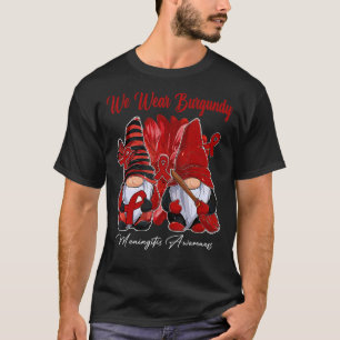 Camiseta Gnomos Vestimos a consciência de Melanoma das Cinz