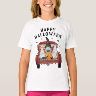 Camiseta Gnomos Vintage Red Truck Halloween