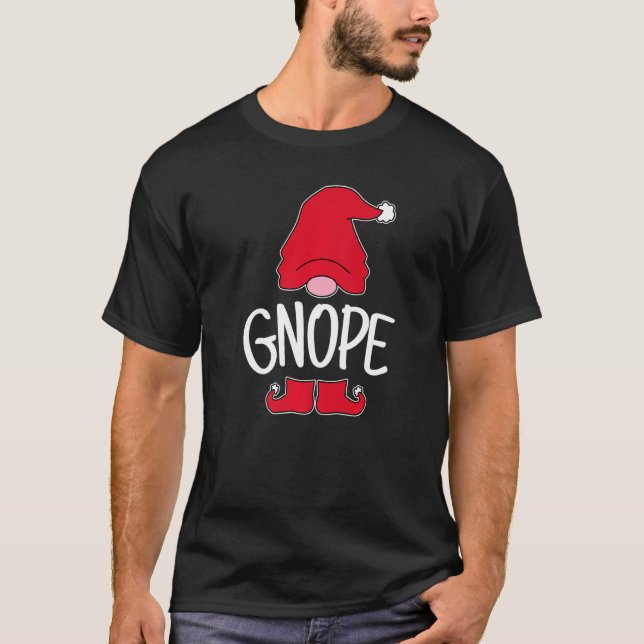 Camiseta Gnope Tomte Garden Gnome Scandinavian Sweden Nope  (Frente)