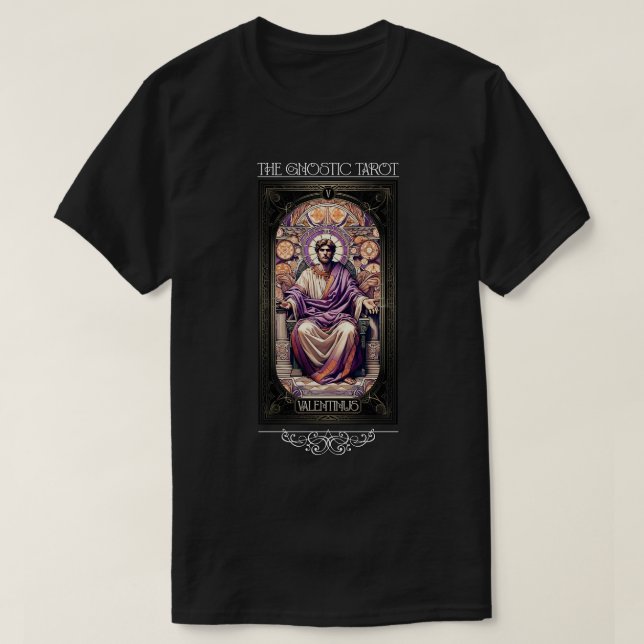 Camiseta Gnostic Tarot Major Arcana Valentinus (Frente do Design)