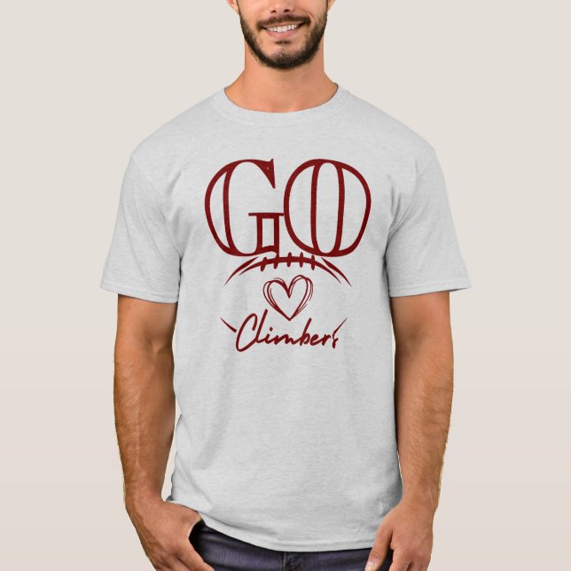 Camiseta Go Climbers Maroon Futebol (Frente)