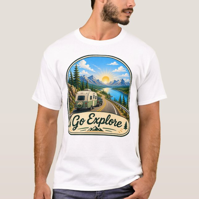Camiseta Go Explore Camping (Frente)
