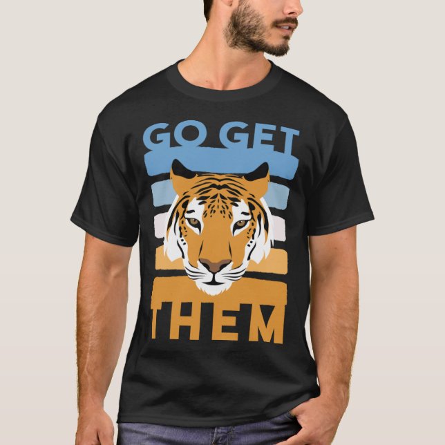 Camiseta Go Get Them Tiger Head (Frente)
