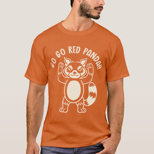 Camiseta Go Go Red Panda (Mono) (Frente)