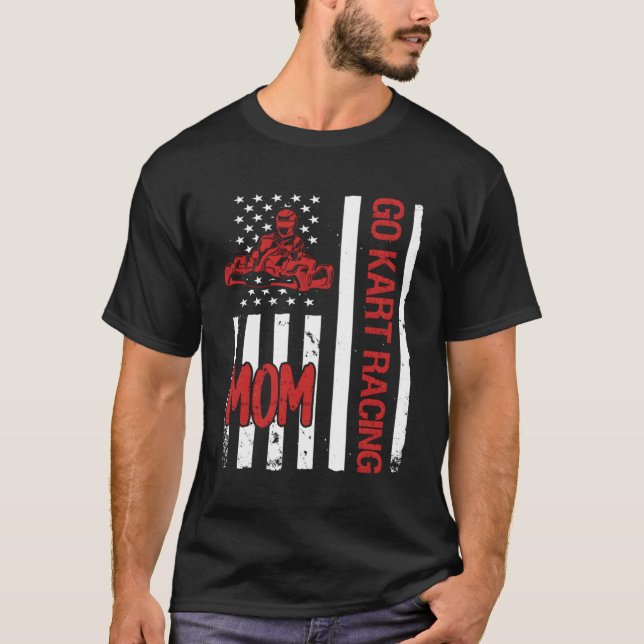 Camiseta Go K Racing Mamãe Usa Flag (Frente)