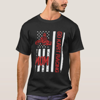 Camiseta Go K Racing Mom Usa Flag