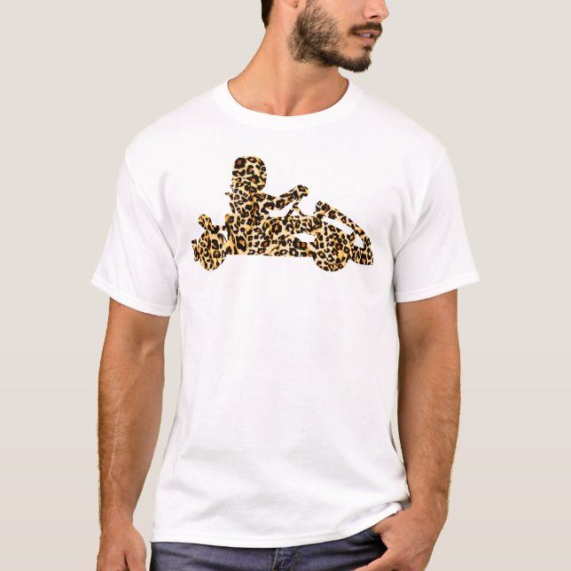 Camiseta Go Kart Go Kart Leopard Leopard Cheetah (Frente)