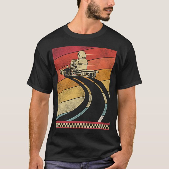 Camiseta Go Kart Go Kart Retro Retro Vintage (Frente)