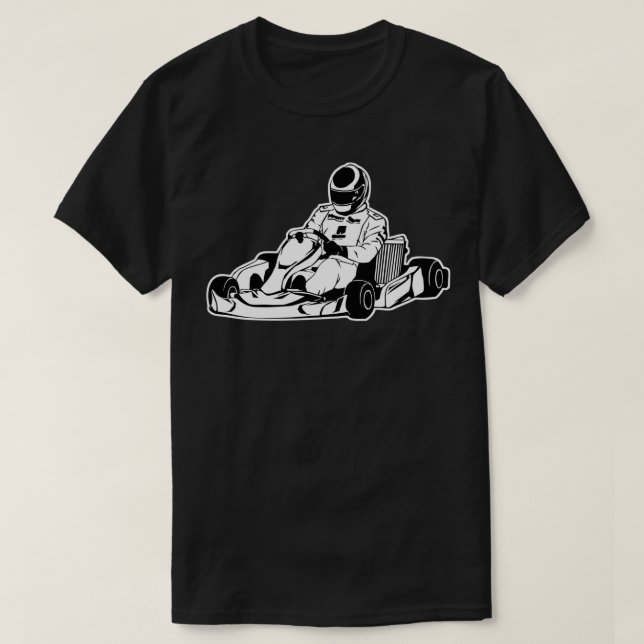 Camiseta Go Kart Race kart Kart Kart esporte 6 (Frente do Design)