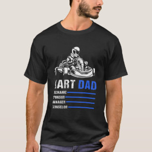 Camiseta Go Kart Racing Carro Para Homens Ir Kart Pai