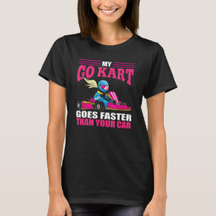Camiseta Go Kart Racing Girl Racing Go Cart Racer Girl