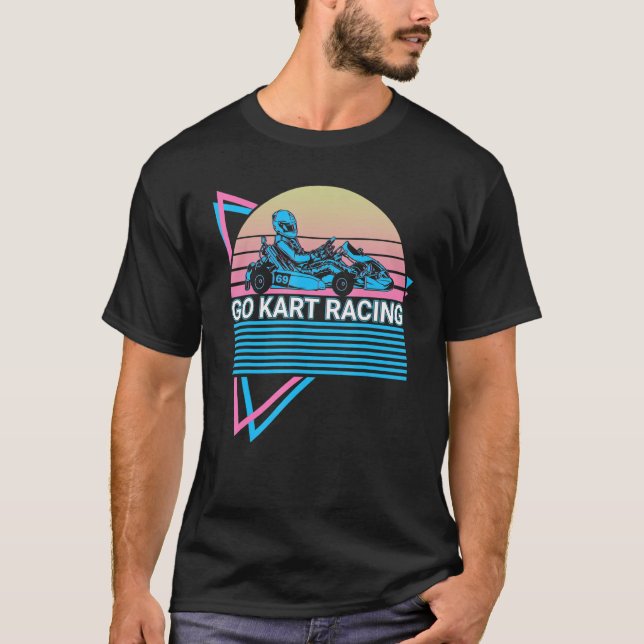 Camiseta Go Kart Racing Retro Gokart (Frente)
