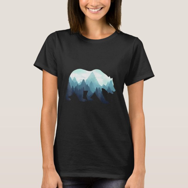 Camiseta Go Outside Worst Case Scenario A Bear Kill You Vin (Frente)