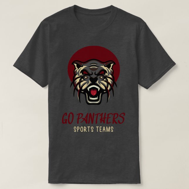 Camiseta Go Panthers Sports Teams (Frente do Design)