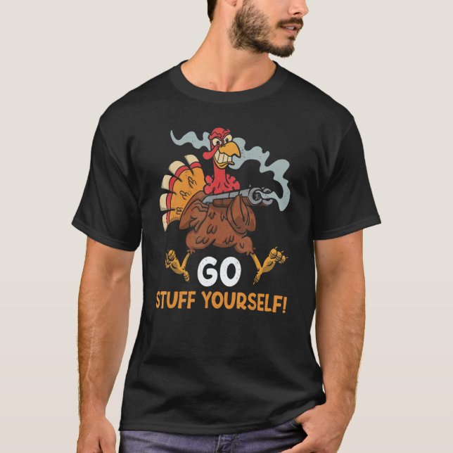 Camiseta Go Stuff Yourself  Thanks Giving  Thanksgiving 2 (Frente)