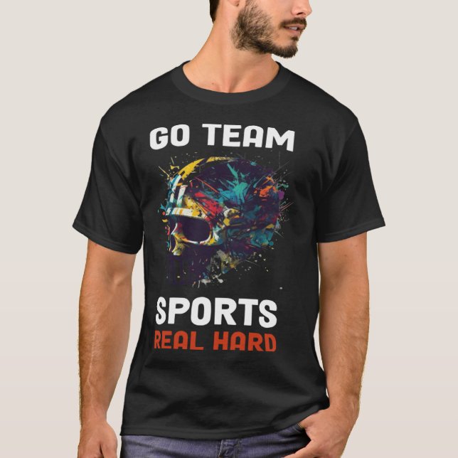 Camiseta Go Team Sports Real Hard  9 (Frente)